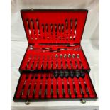 A vintage cased 12 piece Jezzine Phoenix cutlery set comprising of a 6 place setting 6 forks, 6