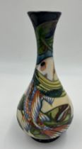 A boxed Quiet Waters Moorcroft vase, dated 2002. 23.5cm h.