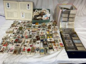 A vast quantity of cigarette cards to include many complete Wills sets together with random boxed