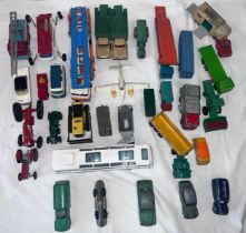 Diecast toys to include Corgi, Dinky, Lesney etc to include Corgi Chipperfields crane, Lunar Bug,