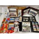An accumulation of GB booklets, presentation packs, mini-sheets and loose stamps. Duplication of