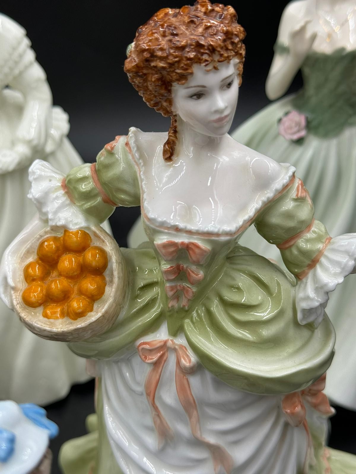 A large collection of ceramic figurines to include Coalport Innocence, Here comes the Bride, - Image 6 of 9