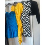 Vintage 1980’s clothes to include Mansfield dress size 12, Anne Tyrrell Design dress size 12,
