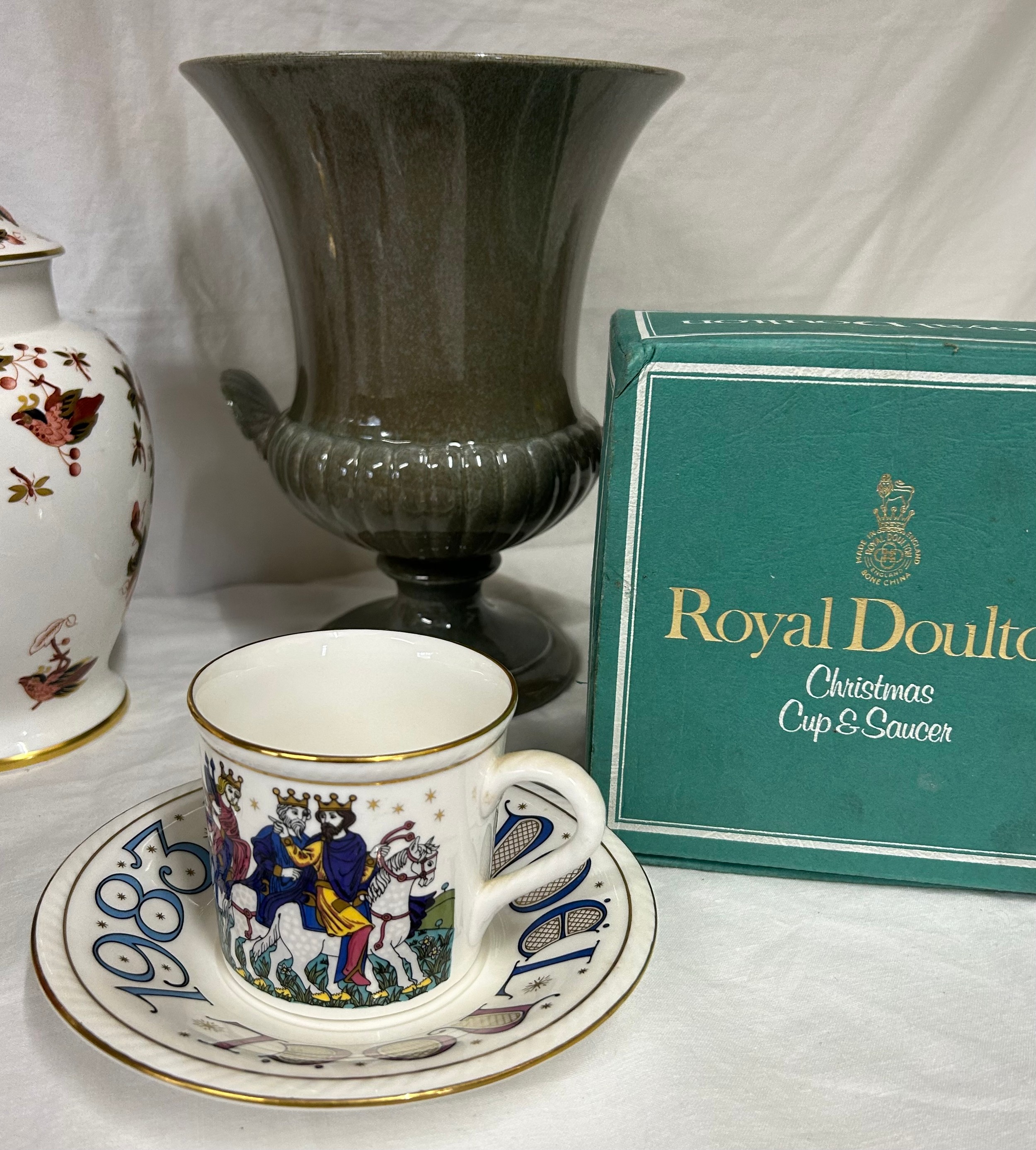 Selection of english ceramics: Royal Worcester "Cup of Cups" cup and saucer and plate (box with - Image 2 of 4