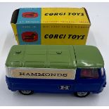 Corgi 462 Commer "Hammonds" Promotional Van in original box - finished in blue with a green roof,