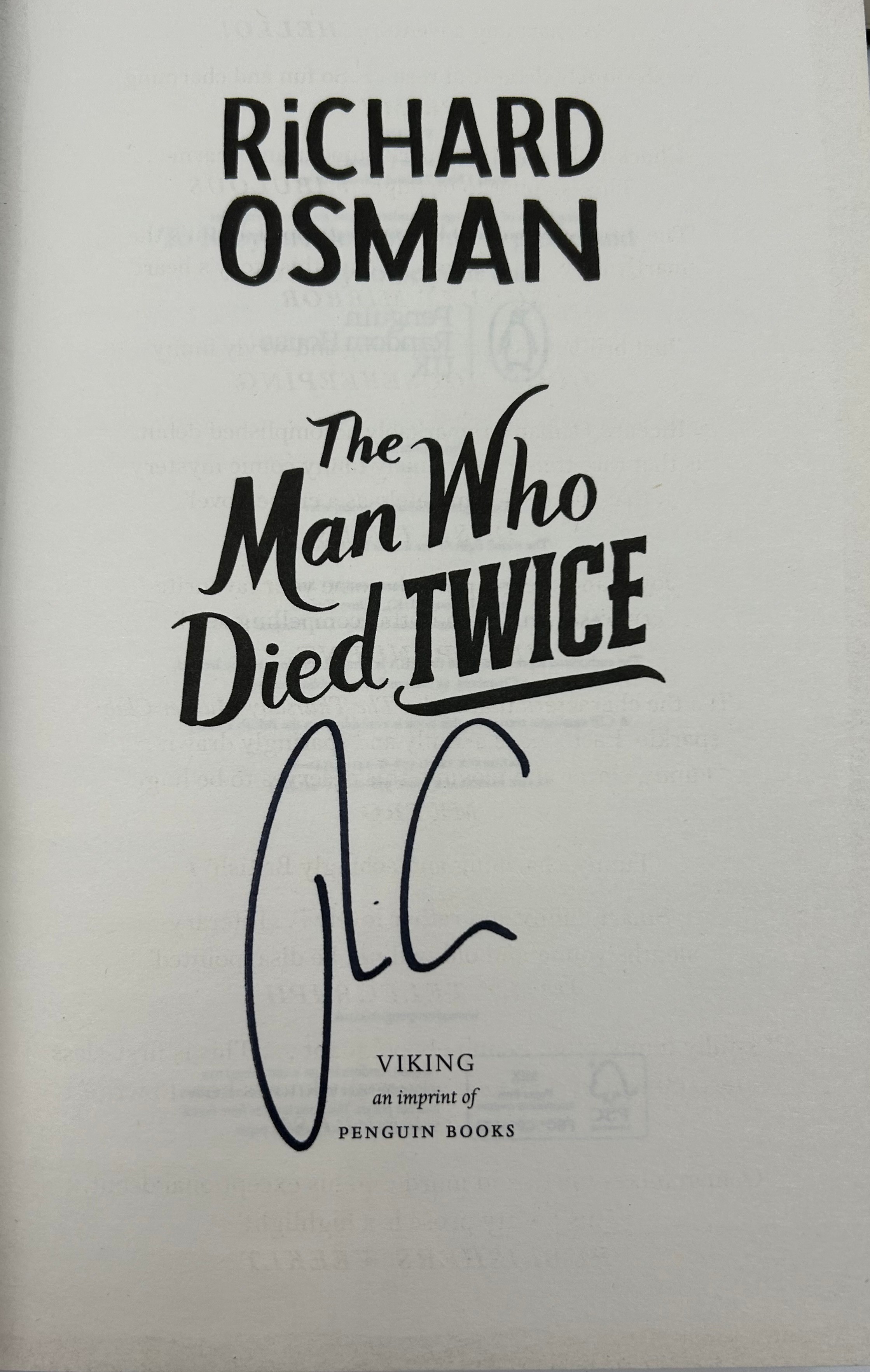 Richard Osman: A full set of four First Editions comprising: The Last Devil To Die, The Man Who Died - Image 5 of 9