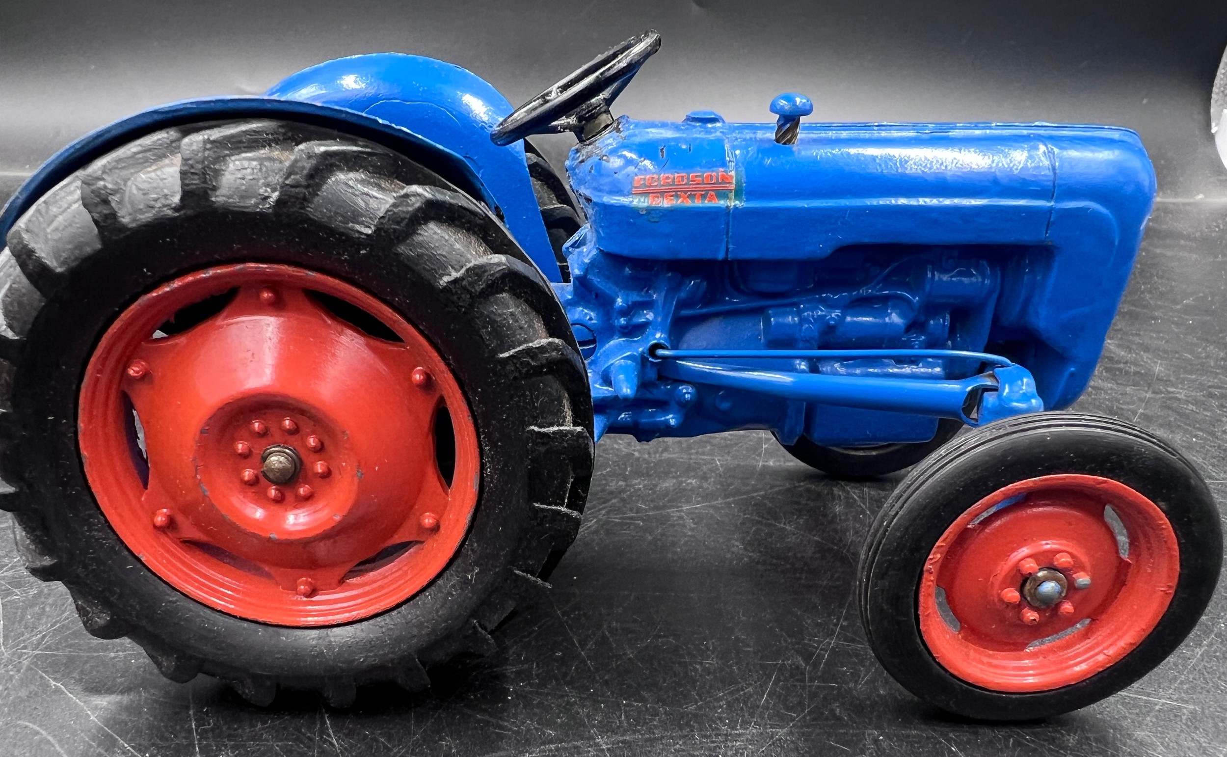 A boxed Chad Valley 1/16 Fordson Dexta Tractor, excellent example. - Image 8 of 14