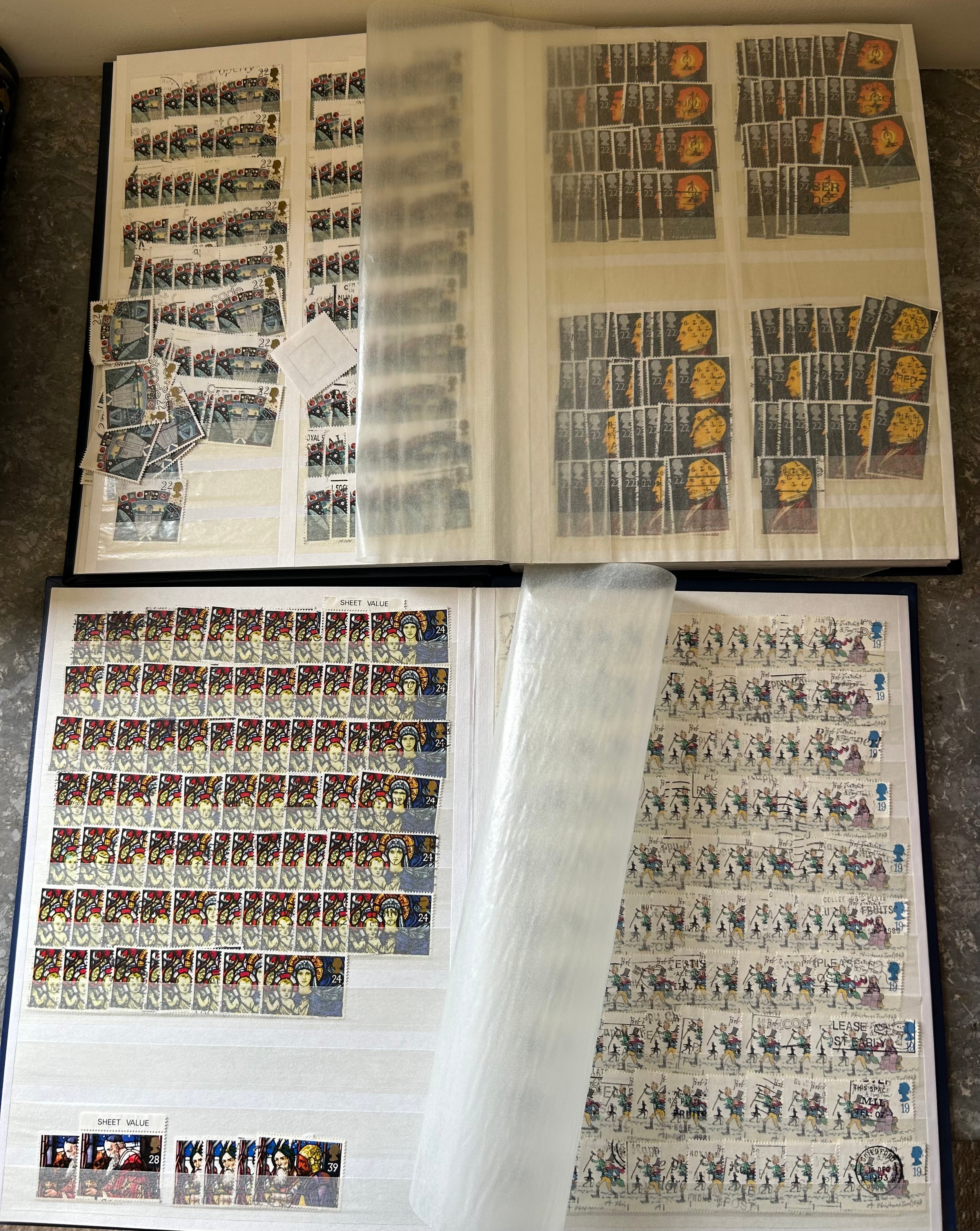 GB & Channel Island files and stockbooks. Mint stamps include a good run and Queen Elizabeth - Image 32 of 33