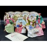 Royal Doulton figurines to include Carmen 5505 limited edition with certificate, Afternoon Tea HN