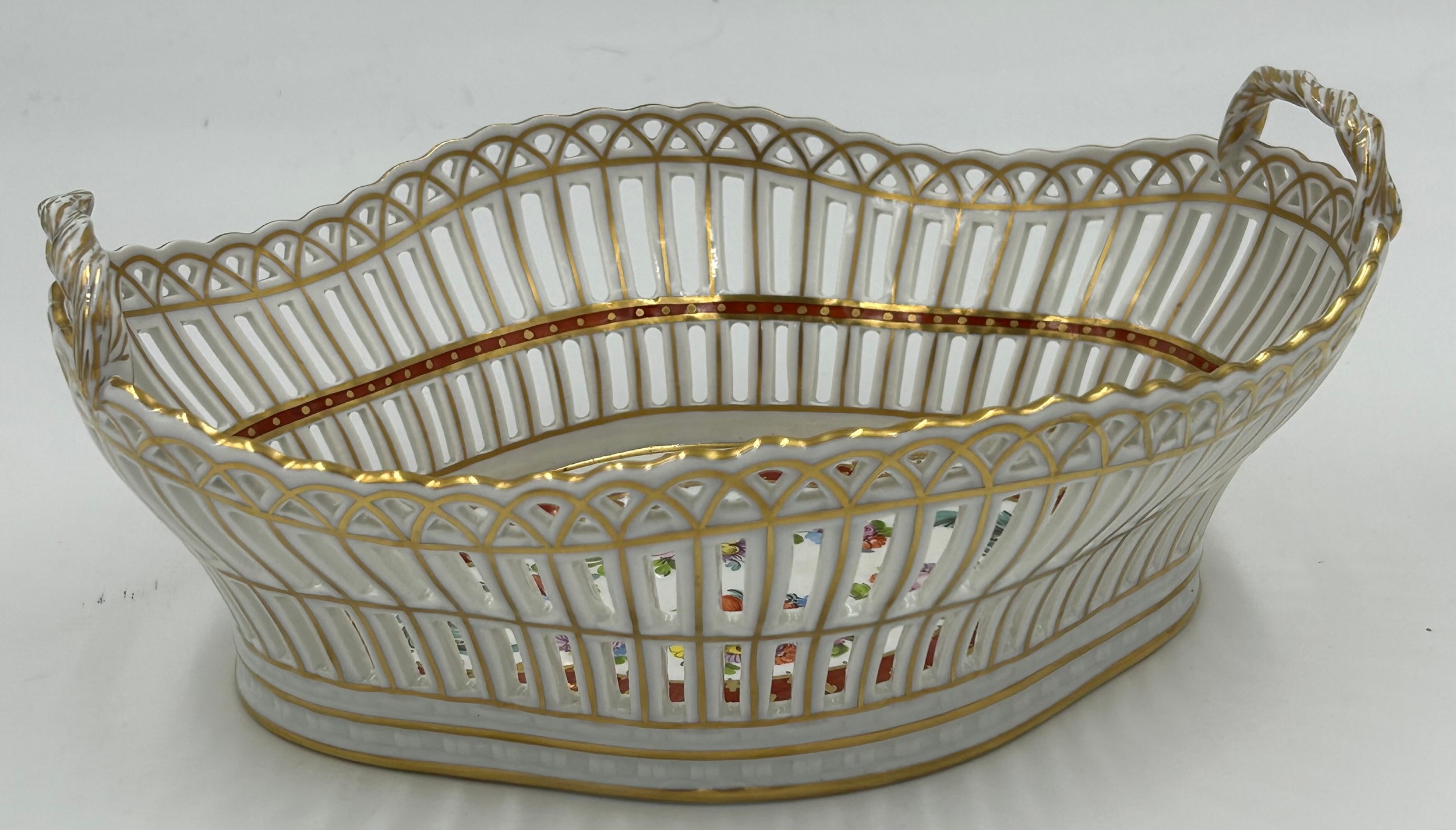 Royal Worcester Figurine 1016 - V12 - 20.5cm along with a Dresden lattice work fruit bowl 24.5cm and - Image 4 of 10