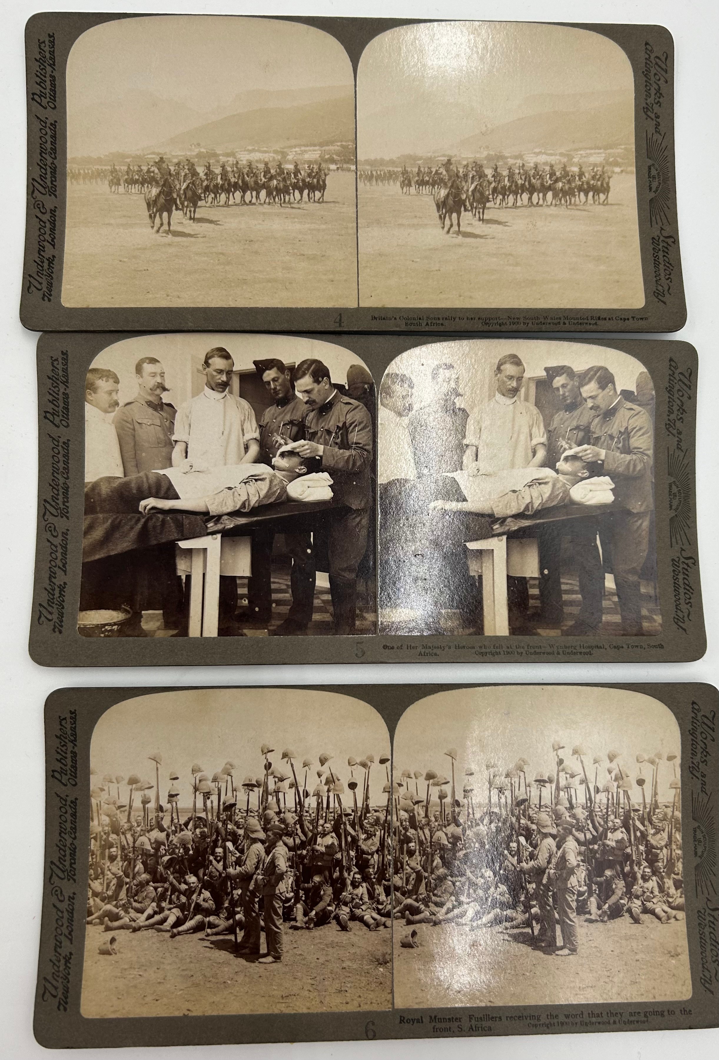 Boer War Interest. 'The South African War through the Stereoscope' Volume 1 in original fitted box - Image 11 of 13