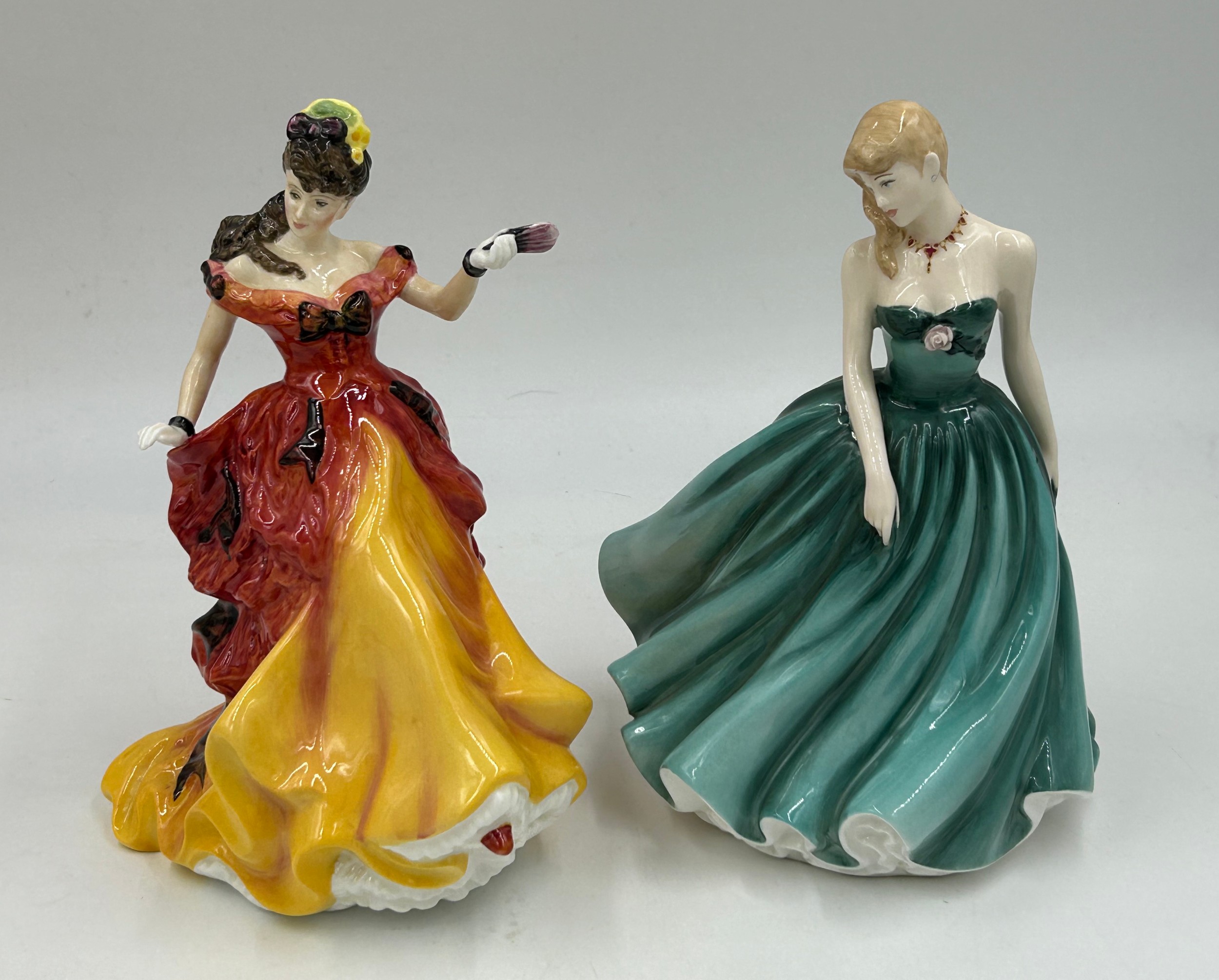 Ten Royal Doulton figurines: Figure of the Year 1998 HN4041 Rebecca, 2003 Elizabeth HN4426, 1995 - Image 6 of 11