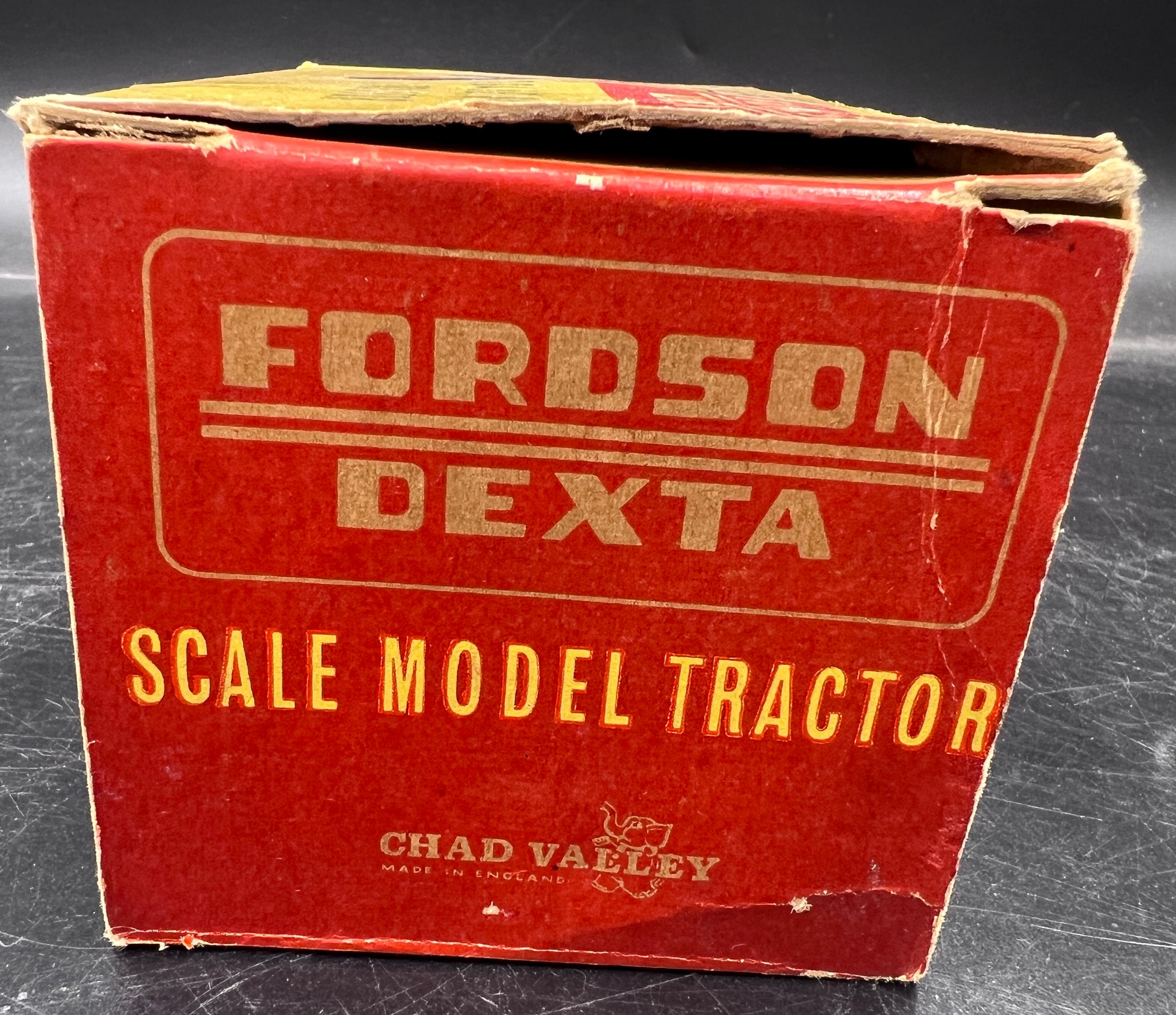 A boxed Chad Valley 1/16 Fordson Dexta Tractor, excellent example. - Image 4 of 14