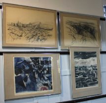 Peter Matthews (mid 20th century), two sketches and two artist's proof colour prints of