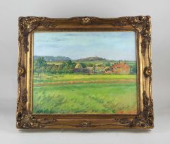 Henry Clarence Whaite (1895-1978), 'Rye from Winchelsea', oil on canvas, verso signed and dated