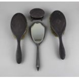 A pair of George V silver dressing table brushes, initial engraved, maker Hasset & Harper Ltd,