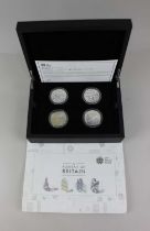 A Royal Mint 2014 Portrait of Britain £5 silver coin set in display case with booklet and