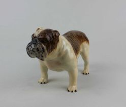 A Beswick porcelain bulldog, Bassford British Mascot (large), model 965, in brindle gloss
