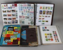 Nine albums of British and mostly World stamps (part full), to include Stanley Gibbons Strand