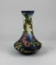 A Moorcroft baluster vase in the ‘Sweet Briar’ pattern , height 21cm.