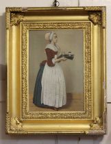 After Jean-Etienne Liotard (Swiss 1702-1782), 'La Belle Chocolatière' (Chocolate Girl), oil on