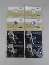 Four Royal Mint Outbreak of First World War 2014 UK £20 silver commemorative coins and four Royal