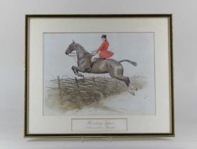 After Cecil Aldin, Hunting Types, three colour prints to include A Warwickshire Thruster and The