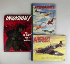 Three hardback books comprising Boy's Book of World Famous Aeroplanes, Aircraft of Today Beautifully