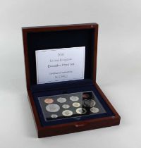 A 2005 United Kingdom Executive Proof Set of twelve coins, in fitted case with paperwork and