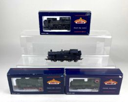 Four Bachmann Branch-Line OO gauge model railway locomotives 32-100 08 Diesel Shunter 13365 BR