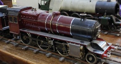 A 3 1/2 inch gauge live steam locomotive and tender, 'Princess Marina' by LBSC, LMS 2-6-0 Mogul