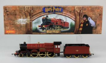 A Hornby Harry Potter Hogwarts Express 18ct gold plated limited edition model railway locomotive,