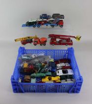 A collection of model motor vehicles including Corgi and Dinky, to include a Corgi Rolls Royce