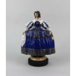 A Harry Parr pottery figure modelled as a female in Elizabethan style costume inscribed 'Hy Parr