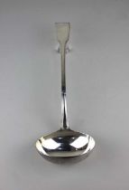 A George III silver ladle, maker William Eley I & William Fearn, London (date letter indistinct),