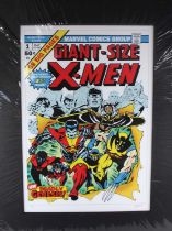 Marvel Superheroes 'Giant Size X-Men #1' 2013 hand signed by Stan Lee in pencil and numbered 187