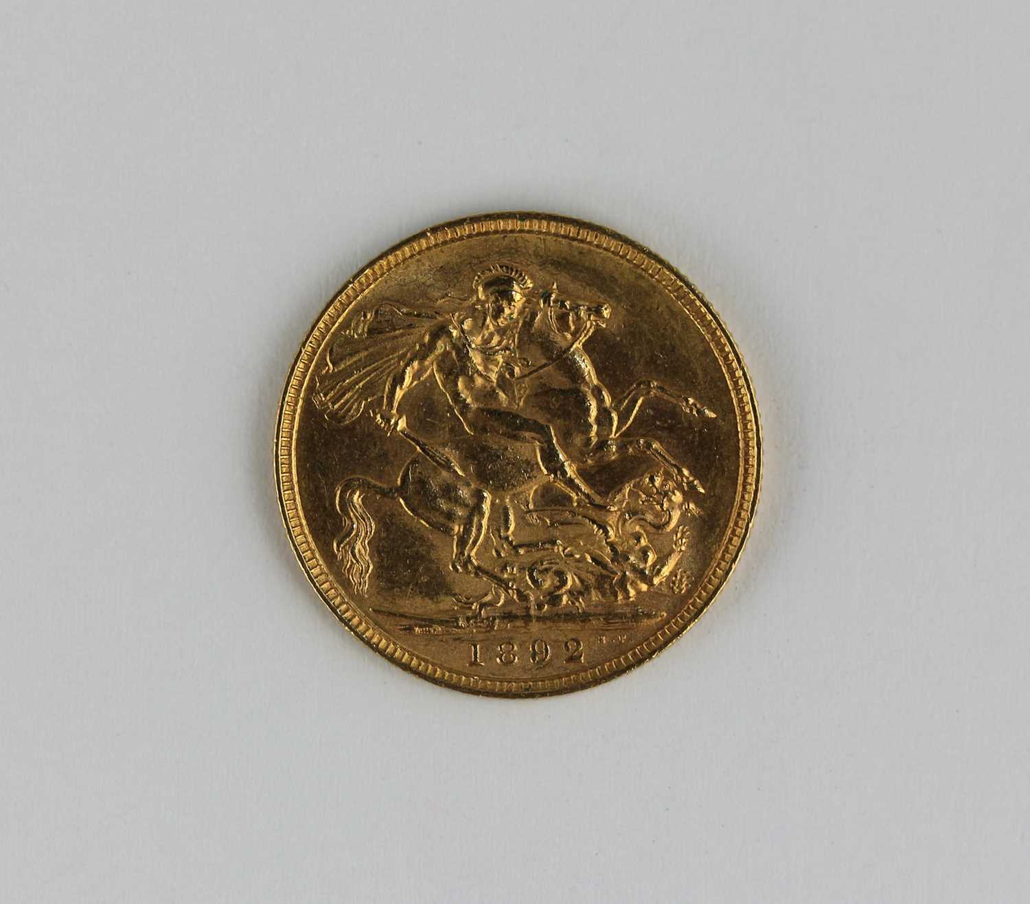 A Victoria Jubilee head sovereign 1892 - Image 2 of 2