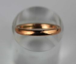 A 9ct gold plain wedding ring Birmingham 1941, ring size N ½, 3.4g