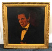 John Decker (1895-1947), portrait of Canadian actor Raymond Massey playing Abraham Lincoln, oil on