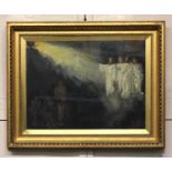 Thomas Edwin Mostyn ROI, RWA, RCA (1864-1930), Visionary biblical scene, oil on canvas, signed, 47cm