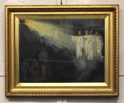 Thomas Edwin Mostyn ROI, RWA, RCA (1864-1930), Visionary biblical scene, oil on canvas, signed, 47cm
