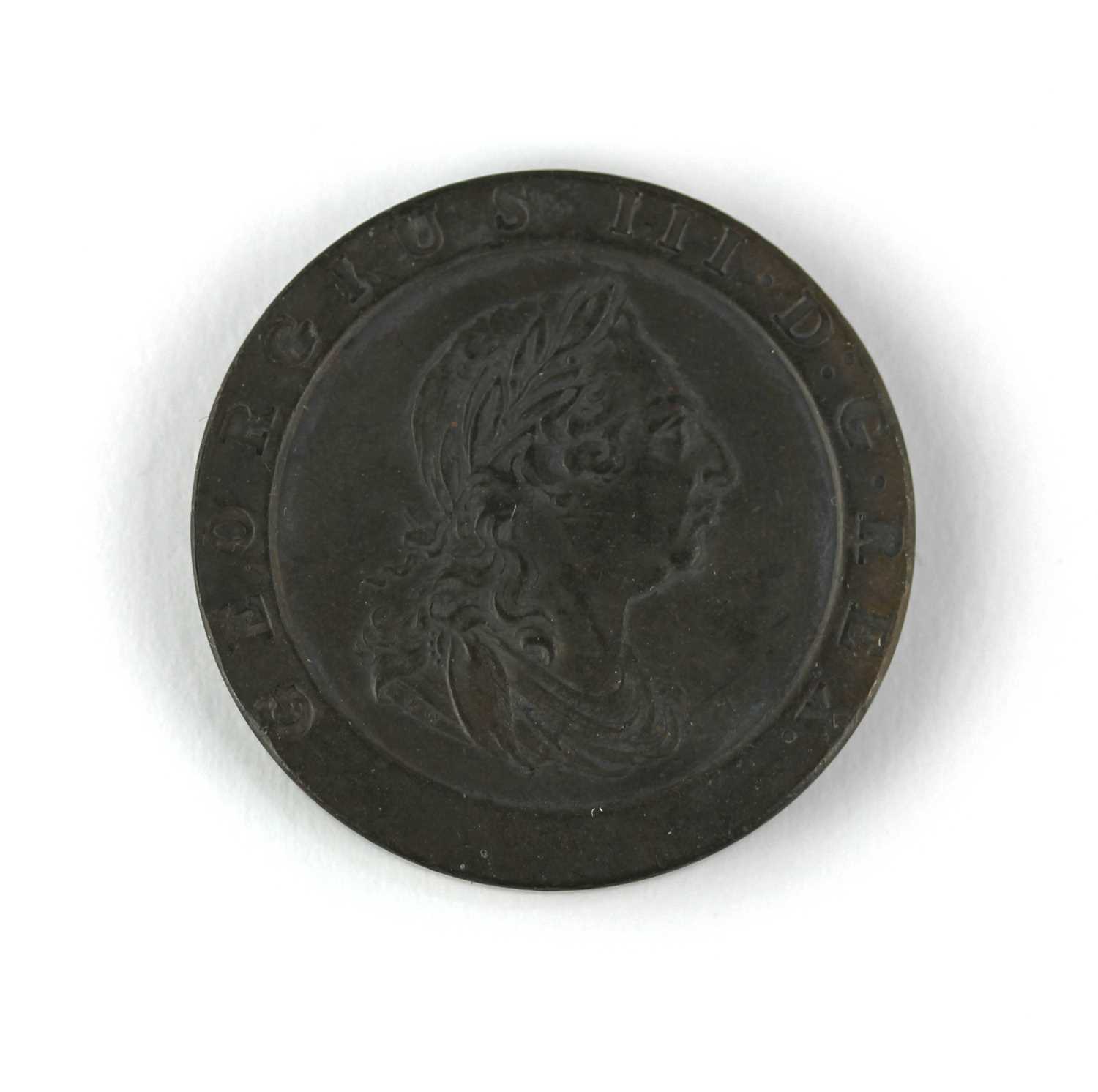 A George III cartwheel tuppence 1797