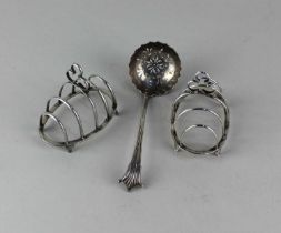 A George III silver Albany pattern sifter spoon maker possibly Elizabeth Tookey London 1773, 14cm