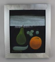 Y Mary Fedden RA (1915-2012), still life of fruit, oil on canvas, signed and dated 09, 29.5cm by