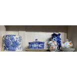 A collection of antique and vintage ceramics, to include a c.1900 continental tea for two, a