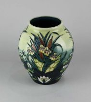 A Moorcroft pottery 'Lamia' pattern vase 22cm high