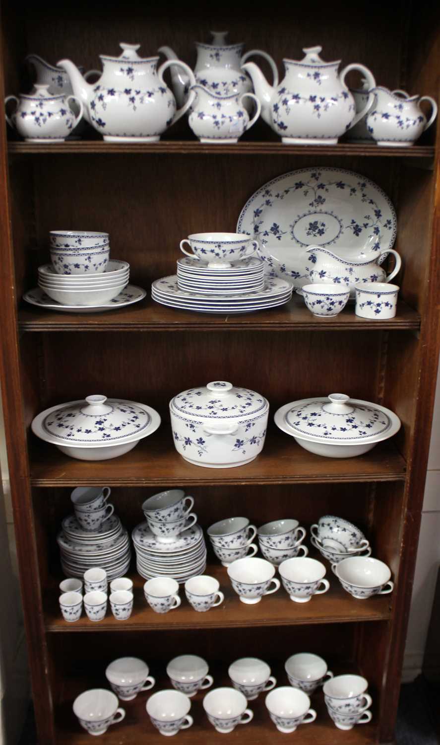 A Royal Doulton 'York Town' pattern extensive dinner, breakfast, tea and coffee service, approx