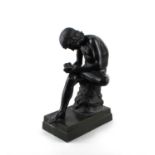 A bronze figure of Spinario after the Antique, boy with thorn, 31cm high