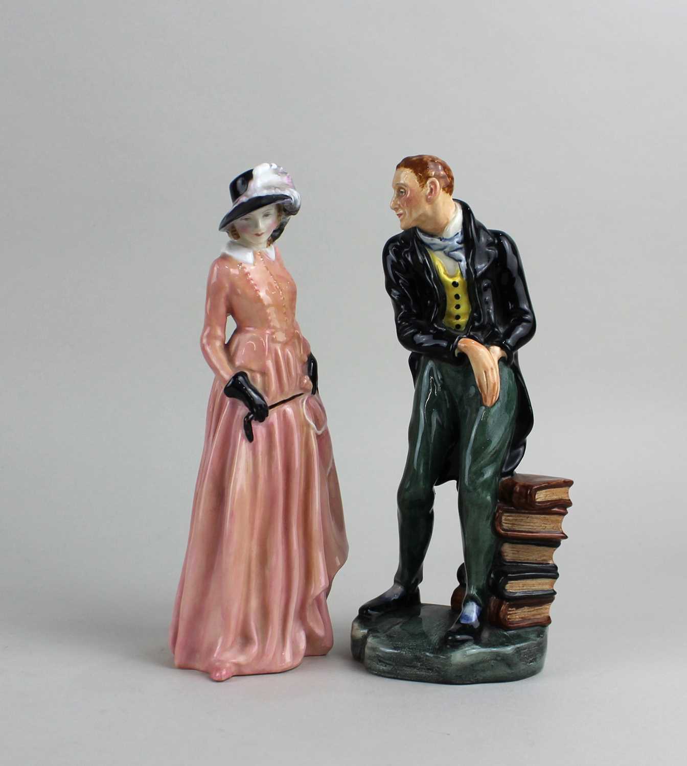 A Royal Doulton porcelain figure of 'Uriah Heap' 19.5cm and another of a lady 'Maureen'