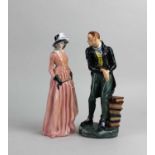 A Royal Doulton porcelain figure of 'Uriah Heap' 19.5cm and another of a lady 'Maureen'